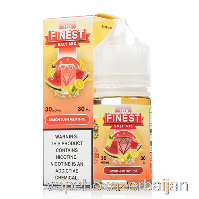 Vape Azerbaijan Lemon Lush MENTHOL - The Finest Candy Edition Salt Nic - 30mL 30mg